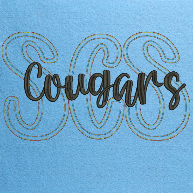 Double Stack Stitch Appliqué Digitizing