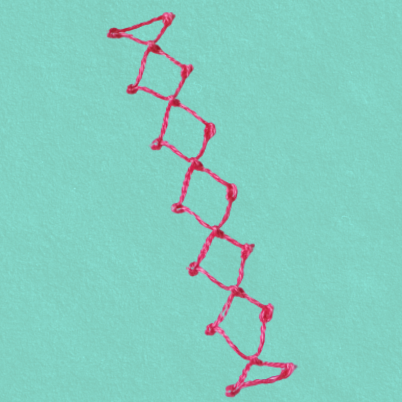 Diamond Stitch Appliqué Digitizing