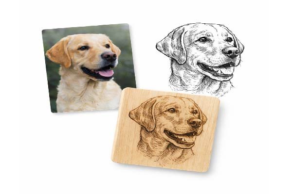 Pet & Portrait Engraved Files - Photo to Engraving