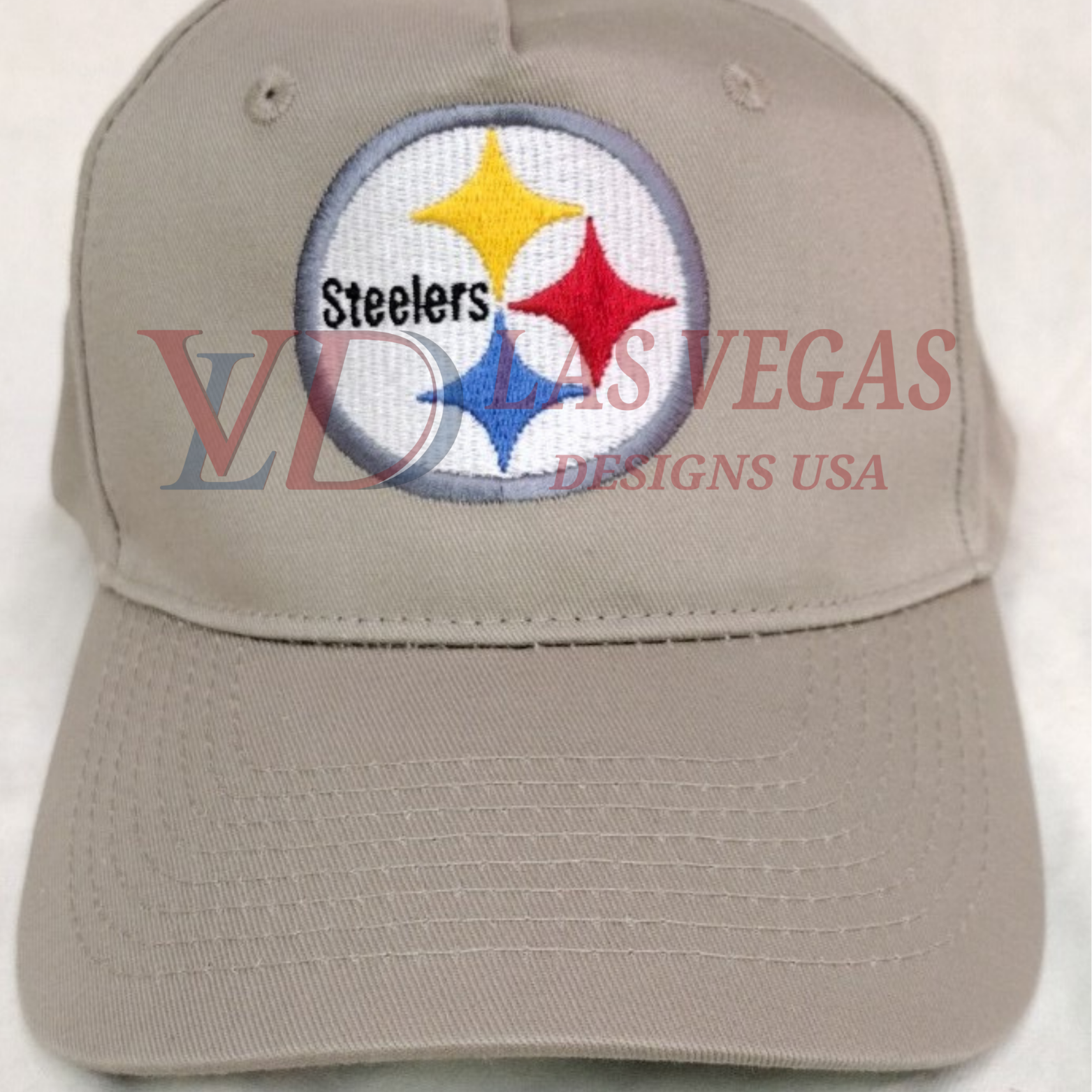 Pittsburgh Steelers logo embroidery stitched on caps