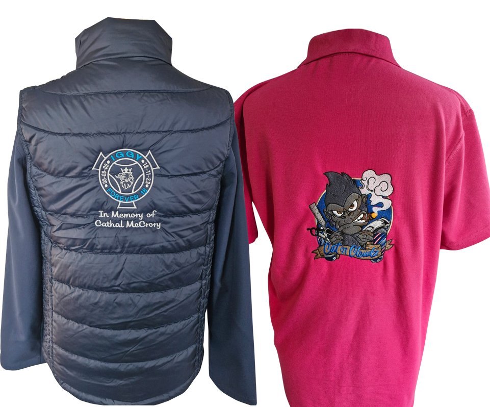 Jacket Back Embroidery Digitizing Service