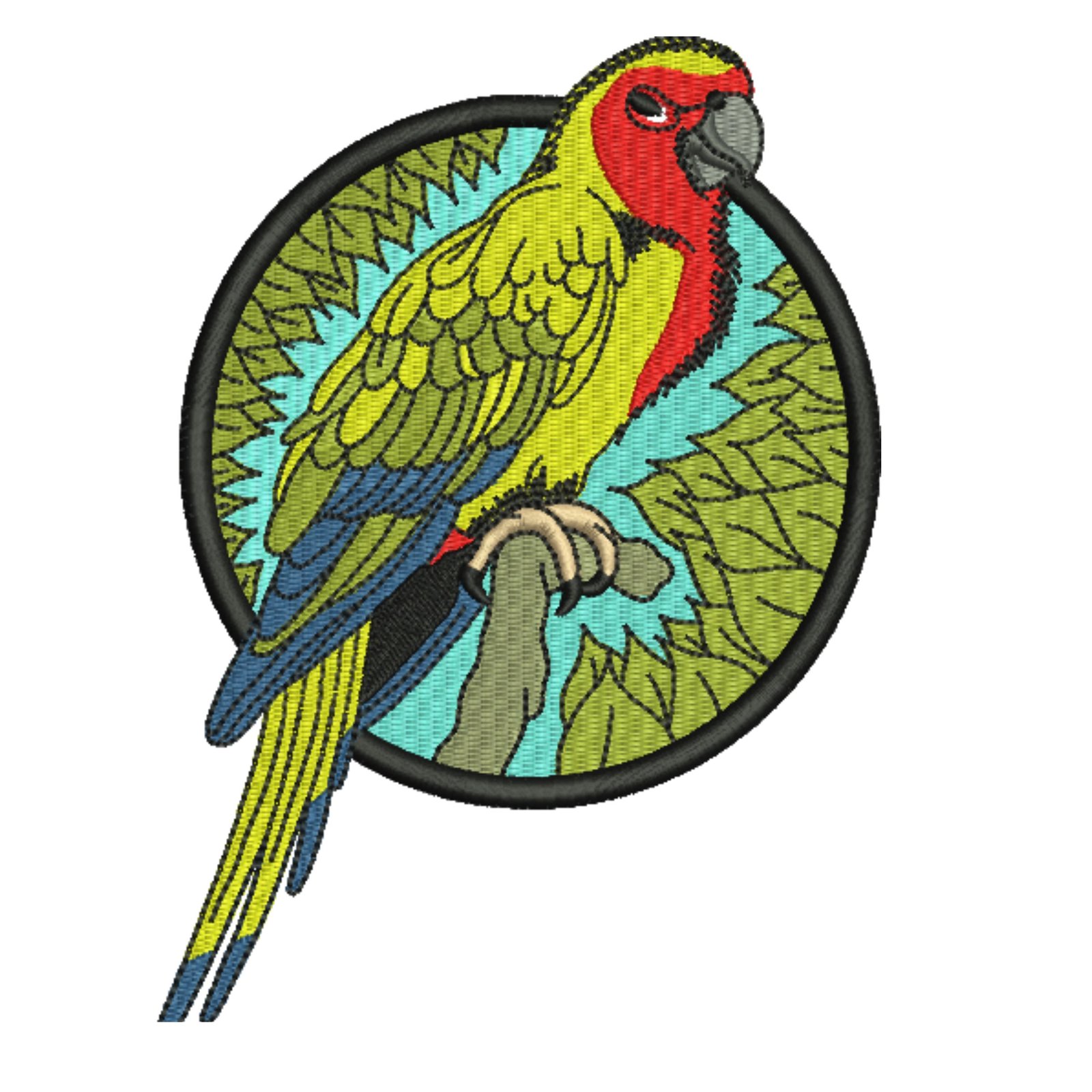 Bird Portrait Embroidery Digitizing