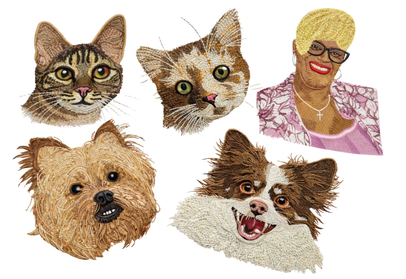Pet and Portrait Embroidery Digitizing Service