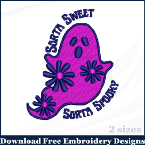 Sorta Sweet, Sorta Spooky Halloween Embroidery Designs Free Download