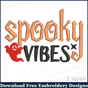 Spooky Vibes Halloween Embroidery Designs Free Download