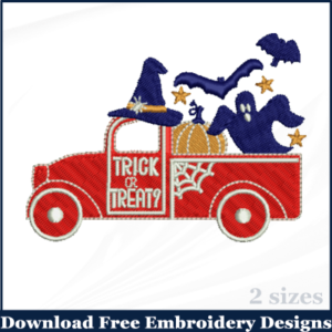 Trick or Treat Halloween Embroidery Designs Free Download