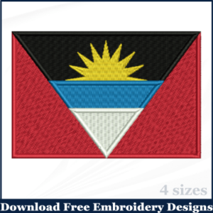 Antigua Flag Embroidery Designs Free Download