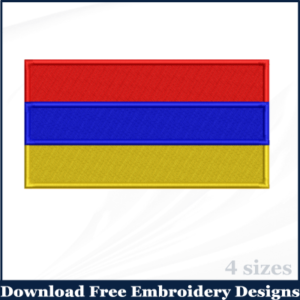 Armenia Flag Embroidery Designs Free Download