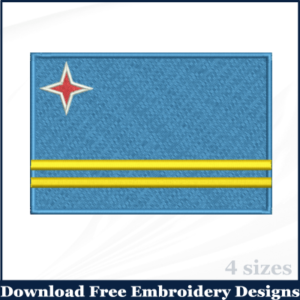 Aruba Flag Embroidery Designs Free Download