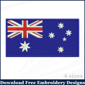 Australia Flag Embroidery Designs Free Download