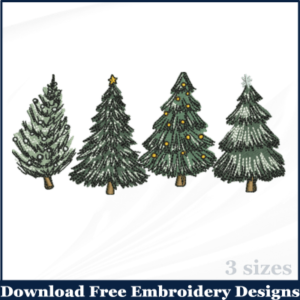 Christmas Tree embroidery Design