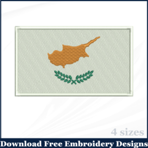 Cyprus Flag Embroidery Designs Free Download