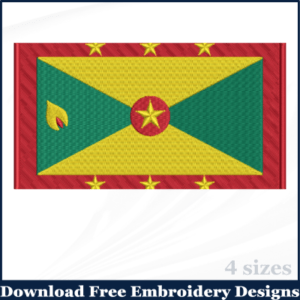 GRENADA-EMROIDERY-FLAG