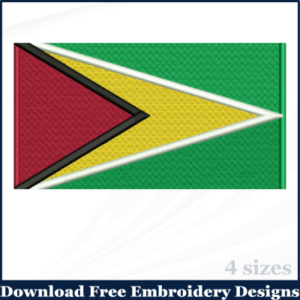 GUYANA-EMROIDERY-FLAG