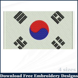 KOREA-EMROIDERY-FLAG