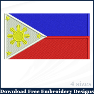 PHILIPPIINE EMROIDERY FLAG