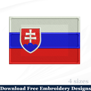 Slovakia-embroidery-flag