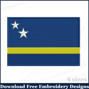 Curacao Flag Embroidery Designs Free Download
