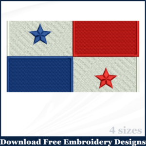 panama-EMROIDERY-FLAG