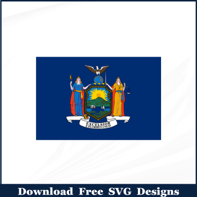 New York Flag Free SVG Download - Las Vegas Designs USA