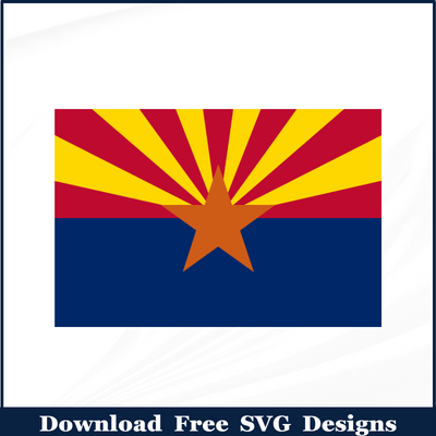 Arizona Flag Free SVG Download
