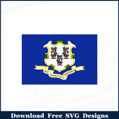Connecticut Flag Free SVG Download