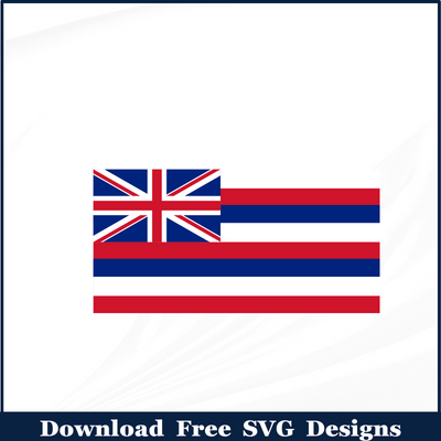 Hawaii Flag Free SVG Download