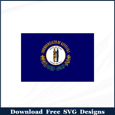 Kentucky Flag Free SVG Download
