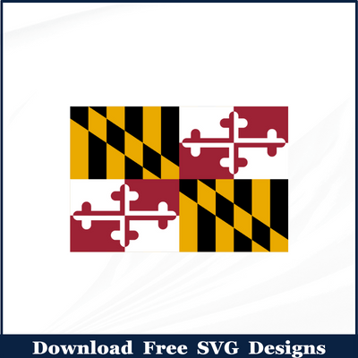 Maryland Flag Free SVG Download
