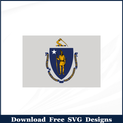 Massachusetts Flag Free SVG Download