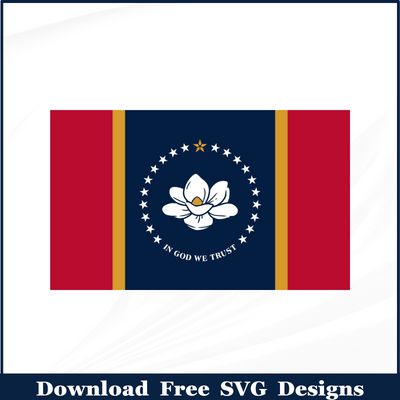Mississippi Flag Free SVG Download