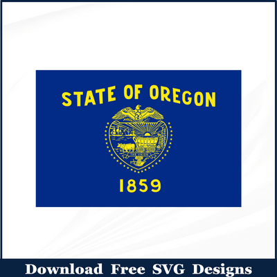 Oregon Flag Free SVG Download