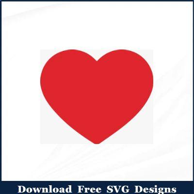 Red Heart Image Free SVG Download
