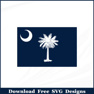 South Carolina Flag Free SVG Download