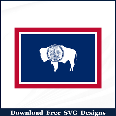 Wyoming Flag Free SVG Download