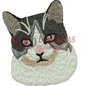 custom cat pet embroidery logo digitizing service (2)