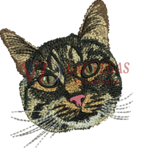 custom cat pet embroidery logo digitizing service (4)