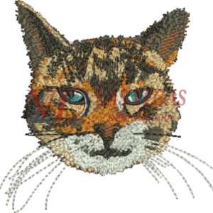 custom cat pet embroidery logo digitizing service (6)