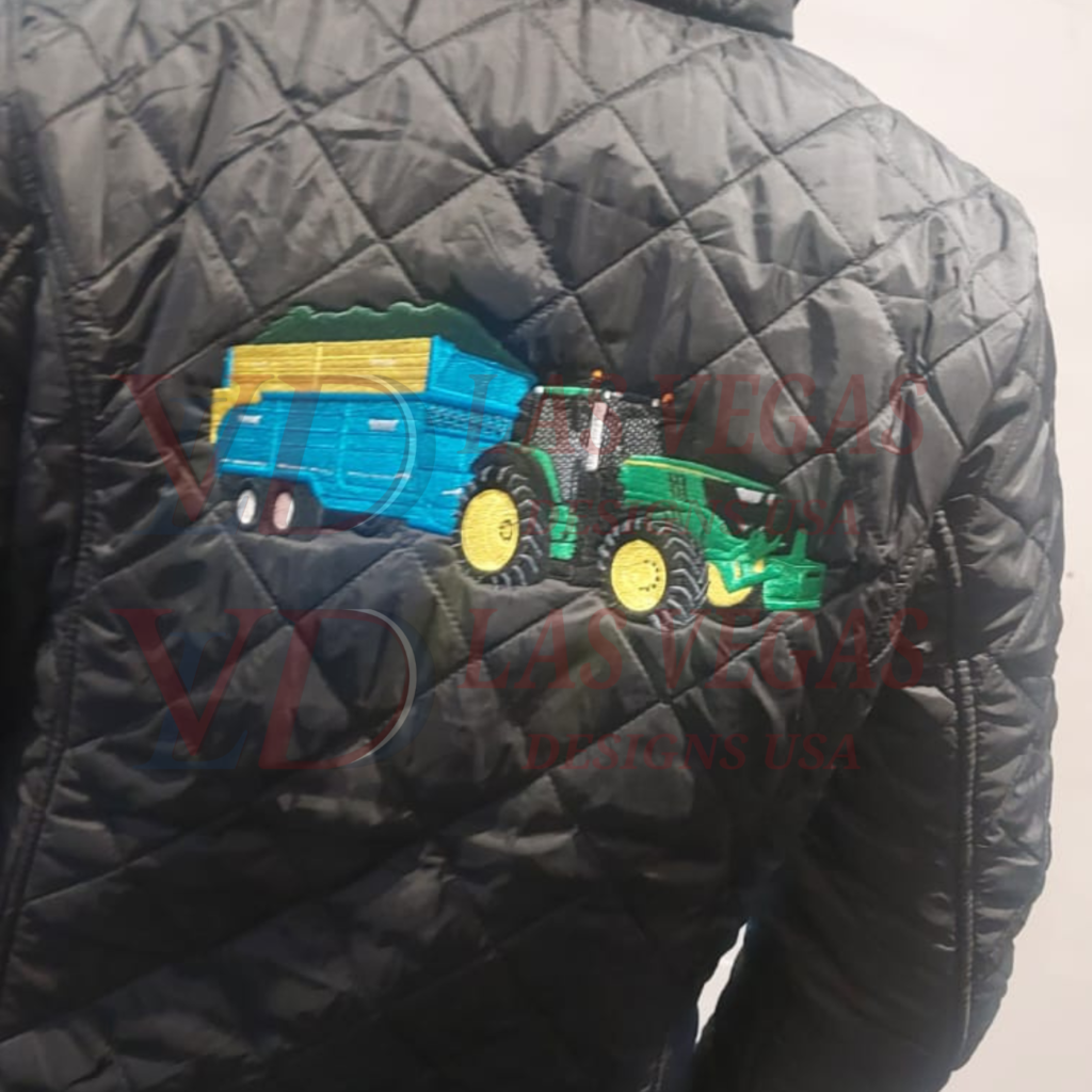 truck and tractor embroidery logo digitizing -sewout (1)